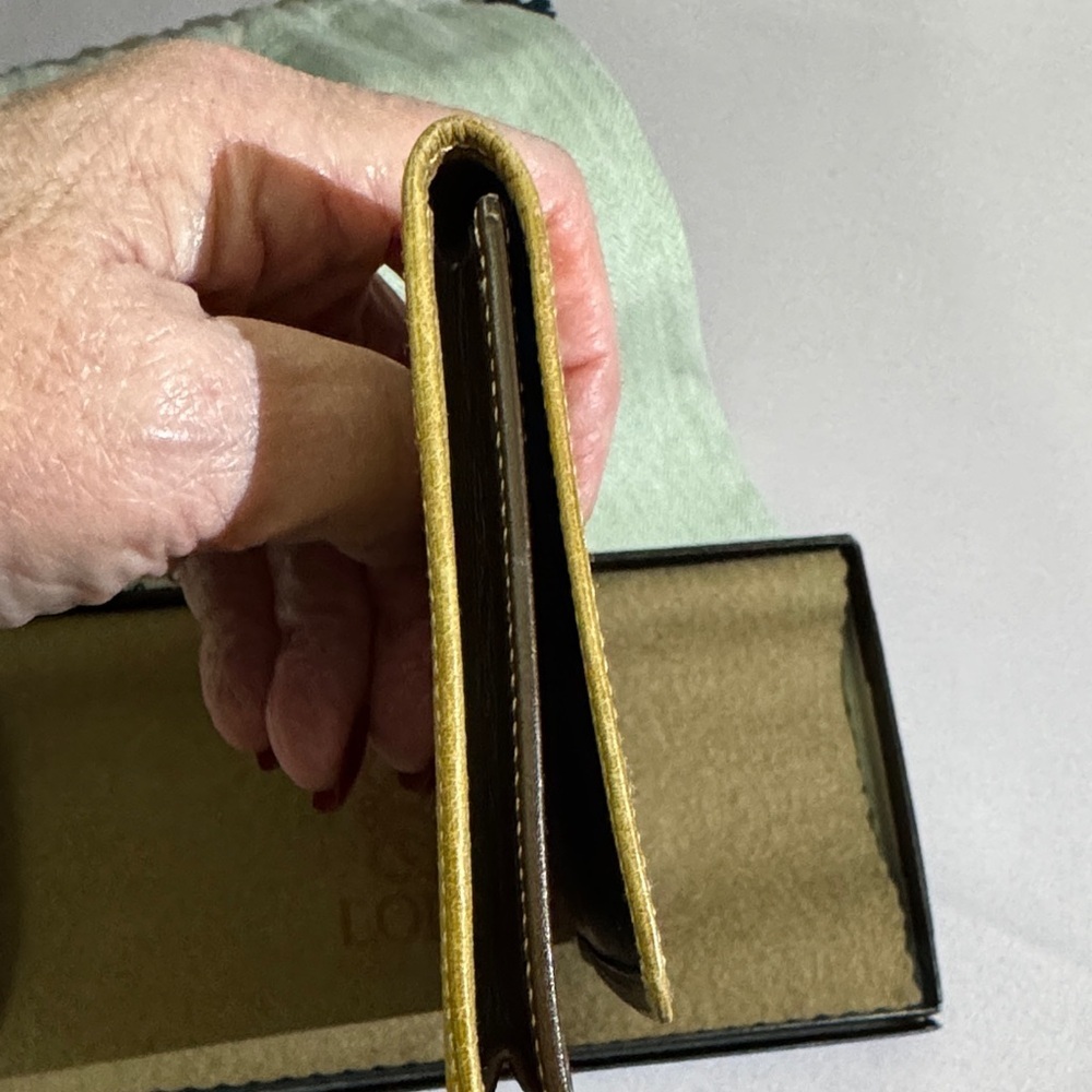 Loewe Camel Leather Long Wallet Complete Set COA - Picture 3 of 12